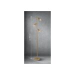 LIVARNO home LED floor lamp (gold) - Image 3