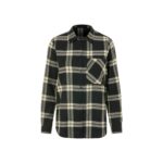 ESMARA® Women's flannel shirt (black, M (40/42))