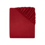 LIVARNO home Fleece stretch sheet, 140 – 160 x 200 cm (red)