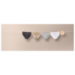 pepperts!® Girls' panties, 4 pieces (146/152, dark grey/light grey/white) - Image 2