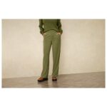 ESMARA® Women's wide-leg trousers (38, green) - Image 2