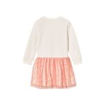 LUPILU® Girls' sweatshirt dress (122/128, white/pink) - Image 3