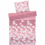 LOOKS by Wolfgang Joop Mako satin bed linen pink 155x220 cm pillowcase 80x80 cm