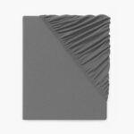 LOOKS by Wolfgang Joop Jersey fitted sheet, 90 – 100 x 200 cm (gray)