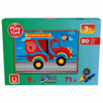 PLAYTIVE magnetic puzzle in a box vehicles 80pcs - Image 2