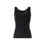 ESMARA Women's fine ribbed tank top (black, XL (48/50))