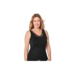 ESMARA Women's fine ribbed tank top (black, XL (48/50)) - Image 2