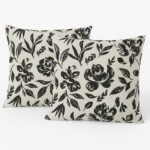 LIVARNO Set of 2 satin microfiber pillow covers, 40x40 cm,