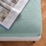 LIVARNOHOME Jersey fitted sheet, 140–160 x 200 cm (green) - Image 2