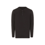 LIVERGY Men's Long Sleeve T-Shirt (Black, M (48/50))