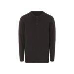 LIVERGY Men's long sleeve T-shirt (black, L (52/54))