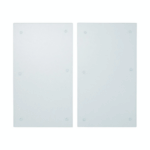 Livarno home Glass cover plate for hob, 2 pieces (frosted glass)