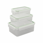 ERNESTO Food Container Set 3pcs, Rectangular