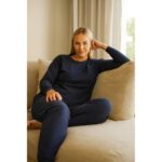 Esmara Women's Pyjama Set, Size XS, Navy - Image 5