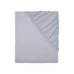 LIVARNO home Fleece fitted sheet, 180 – 200 x 200 cm (pale grey)