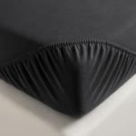 LIVARNO home Fleece fitted sheet, 140 – 160 x 200 cm (dark grey) - Image 2