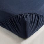 LIVARNO Fleece sheet, 140-160 x 200 cm navy blue - Image 2