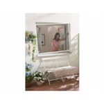 LIVARNO home Aluminum insect screen for window, 100 x 120 cm (white) - Image 2