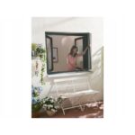 LIVARNO home Aluminum insect screen for window, 100 x 120 cm (anthracite) - Image 2