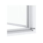 LIVARNO Aluminium insect screen door, 100 x 210 cm, with kick protection - Image 6