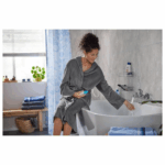 home Bathrobe (L(42/44), Gray) - Image 2
