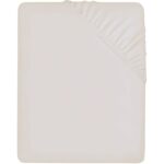 LIVARNO Blanc cassé jersey fitted sheet