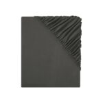 LIVARNO home Fleece fitted sheet, 180 – 200 x 200 cm (dark grey)