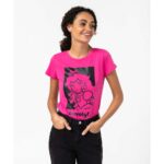 SUPER MARIO Damen-T-Shirt – Pink cotton shirt, L - Image 2