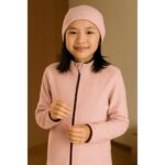 Kids’ fleece jacket in pink,  9-10 years - Image 2