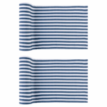 Livarno Home Table Runner Set, Blue/White Stripes, 2-Piece