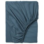 LIVARNO home Stretch jersey sheet, 140 – 160 x 200 cm (dark blue)