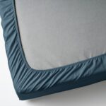 LIVARNO home Stretch jersey sheet, 140 – 160 x 200 cm (dark blue) - Image 3