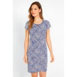 Esmara Women's Nightdress, Size M, Blue/Printed - Image 2
