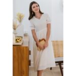 ESMARA® Women's dress (M (40/42), white)