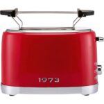 SILVERCREST Retro Chrome Toaster 1973 Red - Image 4