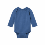 lupilu® Baby bodysuits with organic cotton, 3 pieces (62/68, blue/gray) - Image 2
