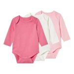 LUPILU® Baby bodysuits with organic cotton, 3 pieces
