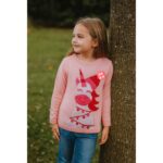 lupilu® Girls' Christmas sweater with LED effect - Image 2