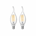 LIVARNO home Filament LED bulb (candle with E14 tip 4.2 W, 2 pieces)