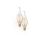 LIVARNO home Filament LED bulb (candle with E14 tip 4.2 W, 2 pieces) - Image 2