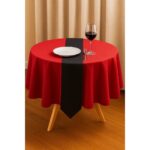 LIVARNO HOME tablecloth 160 x 220 cm red + table runner 20x220cm /A - Image 2