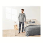 LIVERGY® Men's pajamas (L (52/54), gray) - Image 2