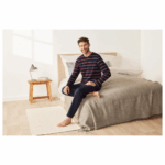 LIVERGY® Men's pajamas (L (52/54), navy blue) - Image 2