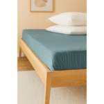 LIVARNO home Stretch jersey sheet, 90-100 x 200 cm (blue) - Image 2