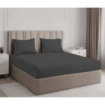 LIVARNO home Jersey fitted sheet 90-100 x 200 cm (Dark gray) - Image 3