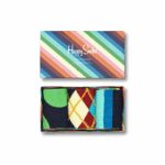 HAPPY SOCKS Navy 3-Pack Classics Crew Socks Gift Set | Happy Socks