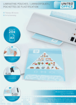 UNITED OFFICE® Laminating films, A3 - Image 2