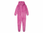 pepperts!® Girls' plush jumpsuit (13-14, pink)