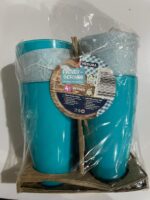 Hedura Set of 4 Plastic Camping Cups 500ml