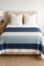 LIVARNO Home Plaid Blanket, 150x200cm, Blue - Image 2